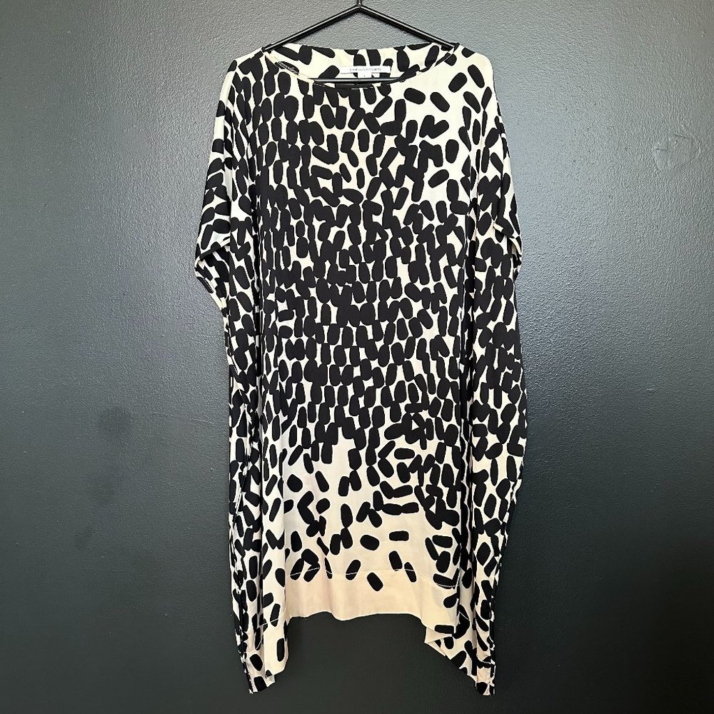 DVF Diane Von Furstenberg Pebble Print Caftan Dress – pebble print – S